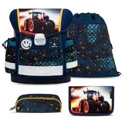 Belmil Rucksack Rucksack ergonomisches Schulranzen-Set 4-Teile 