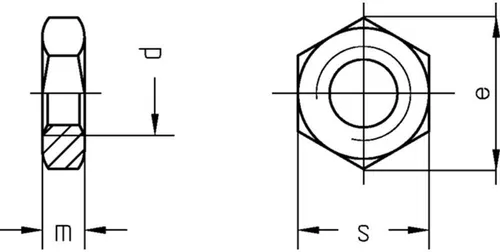 Produktbild Ersatzteile Für Hinterradschwinge Mutter, 6-kant