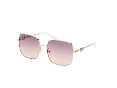 Guess GU7906-H 28Z Gold Damen Sonnenbrille - Sonnenbrille für Damen mit elegantem goldenen Metallrahmen, UV400-Schutz und stylischem rechteckigen Design – perfekt für modebewusste Looks!