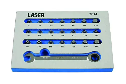 Laser 7614 Low Profile Bit Set 22pc