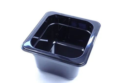 Airbrush-City Thermobehälter Kunststoff GN 1/6 Polycarbonat schwarz Gastronormbehälter GN-Behälter 1,6 Liter Tiefe 100mm, (1-tlg)