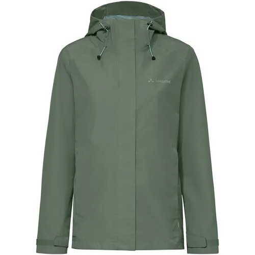 Vaude Women's Strathcona Jacket - Oliv, Größe 46 - Atmungsaktive Regenjacke mit Belüftungsreißverschluss und Kapuze. Ideal für Alltag, Wandern und Trekking. 100% recyceltes Polyester für umweltbewusste Abenteuer.