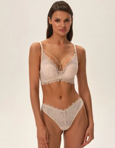 ESOTIQ Push-up-BH Push-up-BH Oath, transparentes Mesh, florale Spitze