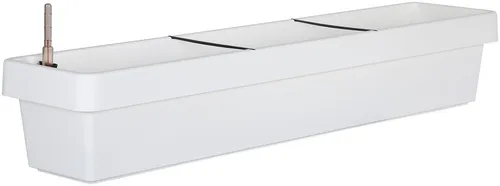 Geli Bewässerungsblumenkasten Viva Kunststoff weiß 100 cm