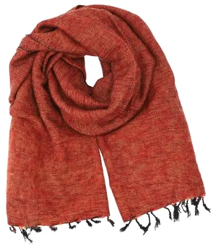 GURU SHOP Weicher Goa Schal/Stola in orange von Guru-Shop