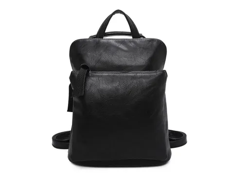 ITALYSHOP24 Rucksack Damen Rucksack Tasche Umhängetasche Schultertasche Handgepäck Shopper, Handtasche Crossover Tagesrucksack Cityrucksack Daypack Handgepäck