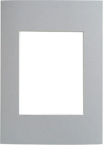 Schrägschnitt-Passepartout - 40x50 cm - grau