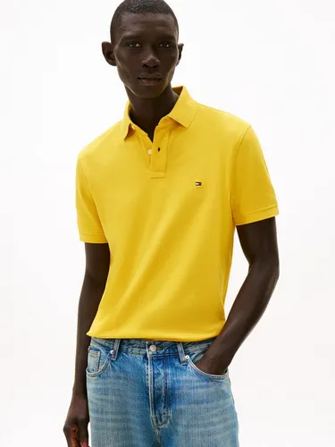 Tommy Hilfiger Herren 1985 Regular Polo Mw0Mw17770, Gelb, L - Authentisches Tommy Hilfiger Polo-Shirt in Gelb, nachhaltig produziert und ideal für lässige Outfits.