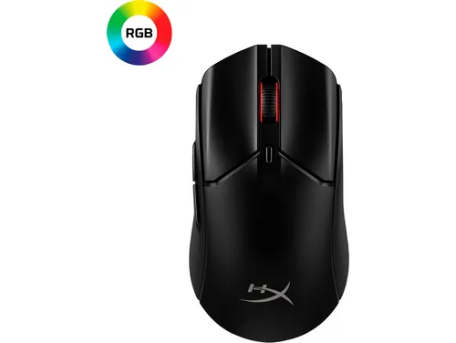 HyperX Pulsefire Haste 2 Wireless - Kabellose Gaming Maus in Schwarz mit 100 Stunden Akkulaufzeit und 26K DPI für präzise Steuerung