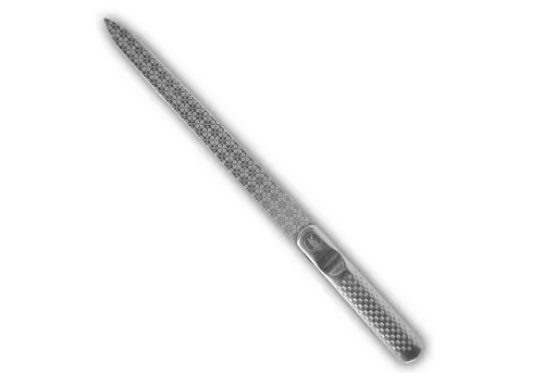 K-Pro Edelstahl Nagelfeile – 2-in-1 Profi Feile für perfekte Nägel - Nagelfeilen & Polierblöcke: Robuste, rostfreie Edelstahl-Nagelfeile mit grober und feiner Körnung für effizientes Kürzen und Formen – ideal für Zuhause und Reisen.