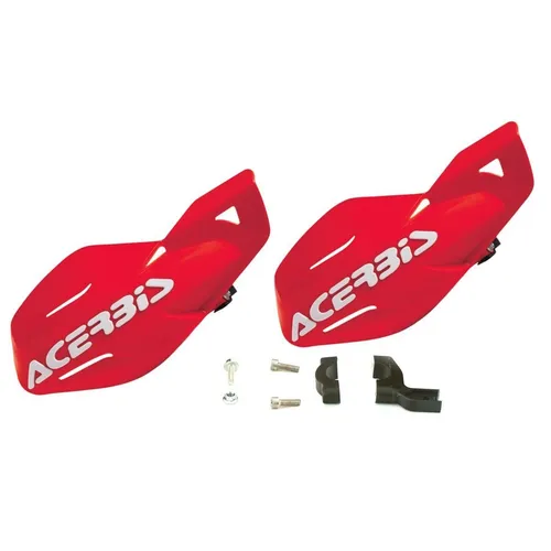 Acerbis Handguards MX UNIKO rot - Robuste Motocross Handprotektoren - Sonstige - Hochwertige Handprotektoren für optimalen Handschutz beim Enduro- und Motocross-Fahren in auffälligem Rot.