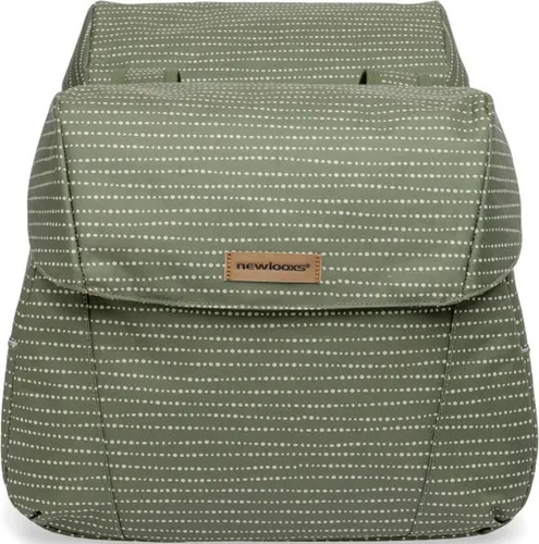 New Looxs Joli Double Nomi Dubbele Fietstas, Black, 37 Liter - Fahrradtaschen aus wasserabweisendem Polyester, ideal für sichere Aufbewahrung mit zusätzlicher Reißverschlusstasche und sportlichem Design.