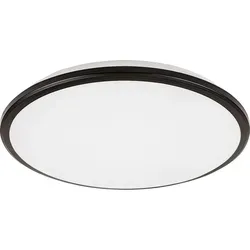 Rabalux 71126 Deckenleuchte Engon, 18W, 3000K, 940lm, schwarz-weiß, rund, warmweiß, ø270mm - Schwarz