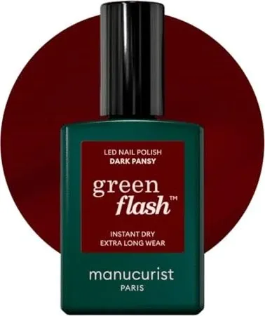 Manucurist - Green Flash - Led-nagellack - green Flash - Dark Pansy 15ml 15 ml