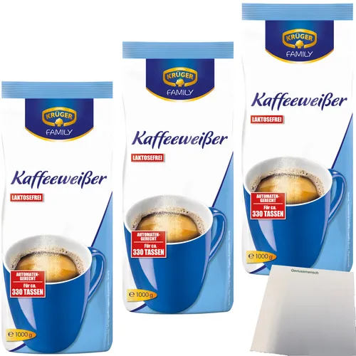 Krüger Kaffeeweißer laktosefrei 3x1000g von Krüger GmbH
