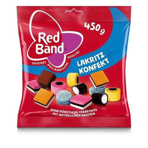 Red Band Lakritz Konfekt 450g Beutel (6,20 EUR/kg)
