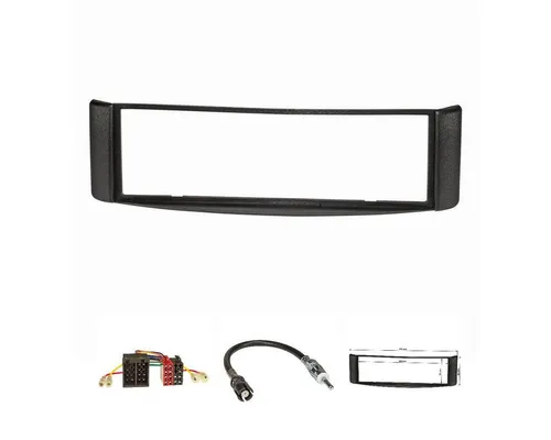 tomzz Audio Radioblende Set passt für Smart fortwo (450) Bj.1998-2007 schwarz mit Autoradio