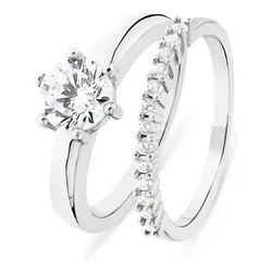 Valeria Damenring 89208832 aus 925er Silber in silber von Christ