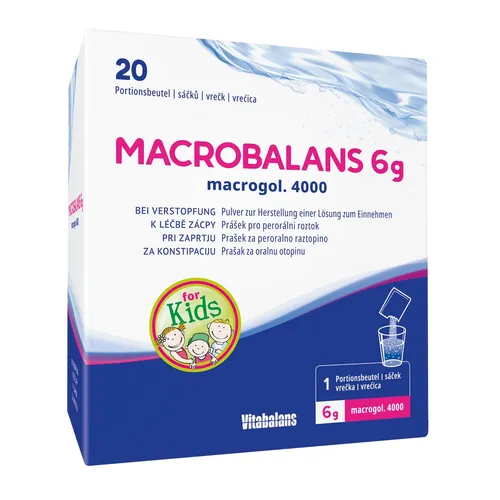 MacroBalans Pulver 20 x 6 g mit Macrogol 20X6 g