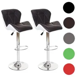 2er-Set Barhocker HWC-A92, höhenverstellbar und drehbar