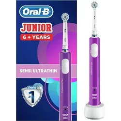 Oral-B Junior 6+ Kinderzahnbürste Violett, Weiß