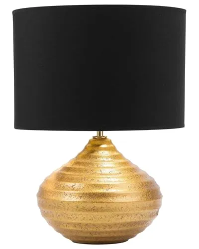 Beliani Glamour Tischlampe Kuban in gold von Beliani