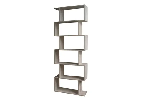 HTI-Living Standregal Thekla 70189 - 6 Regalfächer - Standregal mit 6 versetzt angeordneten Fächern, ideal für Bücher und dekorative Accessoires. Maße: 70 x 189 x 23,5 cm, perfekt für eine individuelle Wohnraumgestaltung.