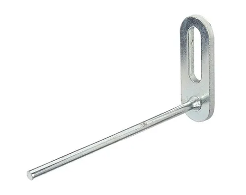 Lochplattenhaken gerade Alberts 80mm