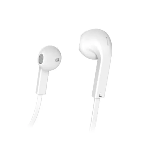 Hama Hi-FI In-Ear-Kopfhörer, kabelgebunden, Stereo, Weiß, Lautstärkeregler