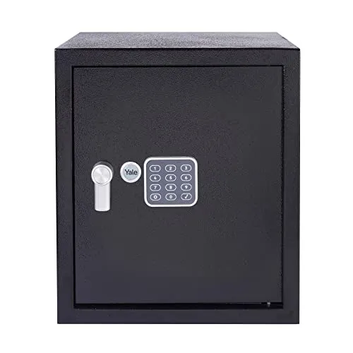 Yale Coffre-fort Électronique 40L - Sichere Aufbewahrung für Wertsachen mit 100.000 Kombinationsmöglichkeiten, ideal für Laptop und Dokumente. Verfügbar mit Auto Lockdown und Anti-Bump-Magnet.