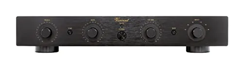 Vincent SA-32 High End Hybrid-Vorverstärker, HiFi-Vorstufe in Vollmetallgehäuse, Warmer dynamischer Sound, analoge Cinch-und XLR EIN- und Ausgänge, Fernbedienung, schwarz