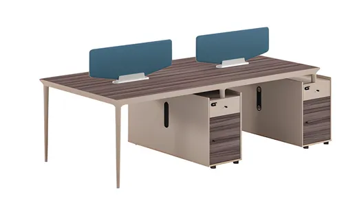Schreibtisch Insel Cluster Arbeitsplatz für Großraumbüros - Moderner Arbeitsplatz aus Massivholz mit kompakten Maßen (260 x 120 x 75 cm), ideal für effizientes Arbeiten im Team. Stilvolles Design in Beige, inklusive 2 Jahre Herstellergarantie.