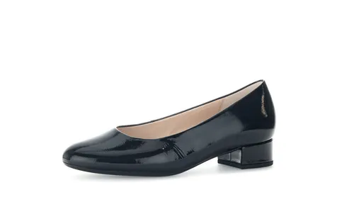 Gabor Damen Klassische Pumps – Elegante Absatzschuhe für Büro und Alltag - Klassische Pumps aus hochwertigem Rauleder und Glattleder. Mit bequemem Blockabsatz (3 cm) ideal für den täglichen Einsatz im Büro und bei besonderen Anlässen.