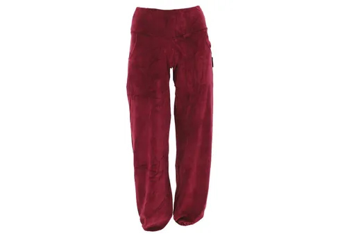 Guru-Shop Relaxhose Boho Samt Pluderhose, Wohlfühlhose, Yogahose -.. alternative Bekleidung