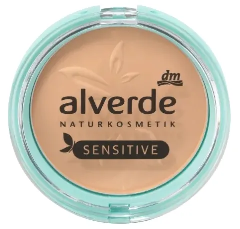 Produktbild Alverde Sensitive Mattifying Powder Medium Beige 02 - 9g