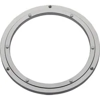 Aluminium Drehkranz Ø 304 mm - Rillenkugellager, belastbar bis 300 kg, ideal für Drehtische und Ausstellungen mit sanfter 360-Grad-Drehfähigkeit dank Kugellager.