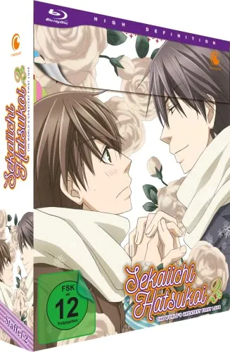 Sekaiichi Hatsukoi - Ga - 2.0: Die DVD/Blu-ray Adaption - Anime-Film über die turbulente Liebe zwischen Redakteur Ritsu und seinem Vorgesetzten Masamune, basierend auf dem beliebten Boys-Love-Manga.