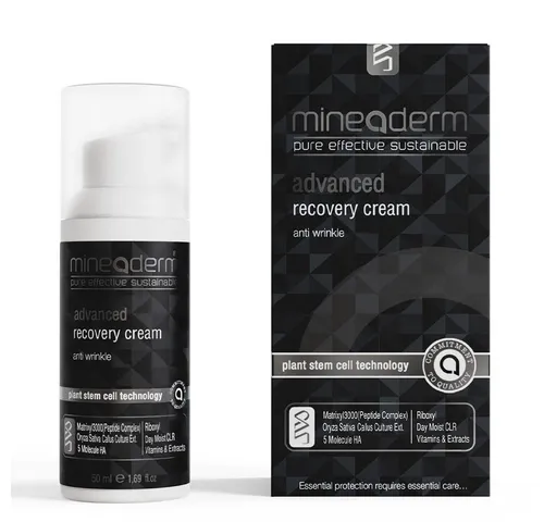 Mmineaderm Advanced Recovery Gesichtscreme – Straffende Anti-Aging Pflege mit Peptiden - Gesichtspflege mit innovativer Stammzellentechnologie und Hyaluronsäure für straffere, feuchtigkeitsspendende Haut. Ideal für ein jugendliches Aussehen Tag & Nacht.