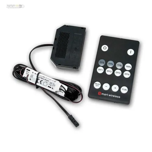 LED Dimmer, Funk-Fernbedienung, 12V 6A, Mini-LED-Steckverbinder, Inline Schalter