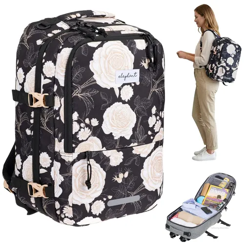 Damen Handgepäck Rucksack Elephant Fly ML 50x33x22 - Leichter und praktischer Kabinenrucksack für Damen, ideal für Reisen. Mit mehreren Fächern und Laptopfach für optimalen Komfort und Organisation.