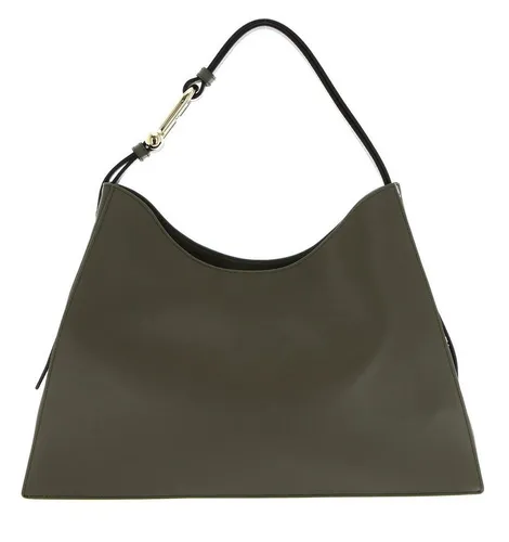Furla Nuvola L Beuteltasche khaki WB01246-BX2045-2810S - Schultertaschen aus fein genarbtem Leder in elegantem khaki, ideal für stilvolle Auftritte und vielseitige Einsatzmöglichkeiten.