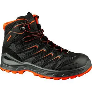 Sicherheitsschnürstiefel LARROX Work GTX black Mid S3 CI - Größe 42 - Wanderschuhe mit hydrophobiertem Obermaterial, metallfreiem Durchtrittschutz und Stahlkappe - ideal für sichere Arbeitseinsätze.