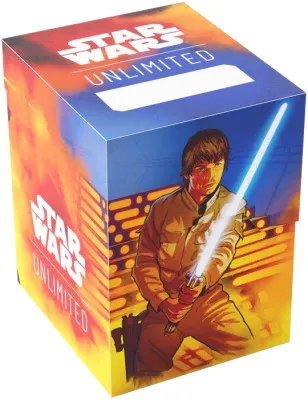 Gamegenic Star Wars: Unlimited Soft Crate Luke Vader - All-in-one-Lösung für 60 doppelt gesleevte Karten, innovative Token Box und Cobra Neck-Technologie