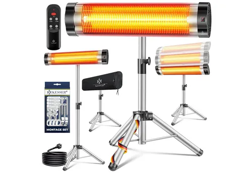 KESSER Infrarotstrahler 2500 W mit Fernbedienung