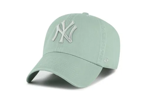 Brand Strapback Cap - CLEAN UP New York Yankees jade 47 - Unisex Baseballcap in Jade, ideal für sportliche Freizeitaktivitäten. Aus 100% Baumwolle gefertigt, bietet sie einen komfortablen Sitz und sorgt für einen lässigen Look.