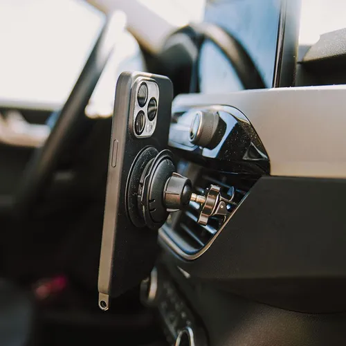 Fidlock Vacuum Auto Magnetischer Handyhalter - Kfz-Handyladestation mit starkem Halt am Lenker, ideal für MTB-Touren. Einhandbedienung und einfache Montage machen ihn zum perfekten Begleiter.