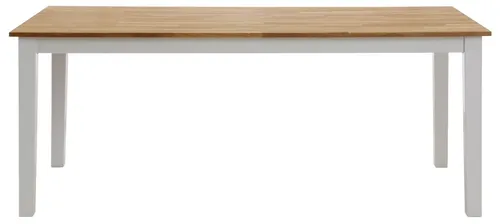 Home affaire Esstisch Samba Holztisch Landhaus Küche, aus massivem Buchenholz, 140 cm oder 180 cm, verlängerbar