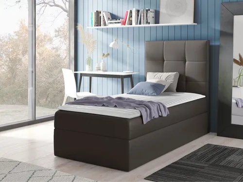 MIRJAN24 Boxspringbett Mini 2, Einzelbett 90x200 cm mit Bettkasten