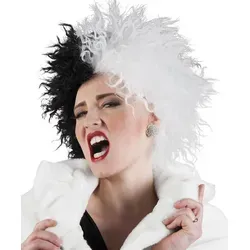 Boland Kunsthaarperücke Perücke Ivy schwarz weiß schwarz