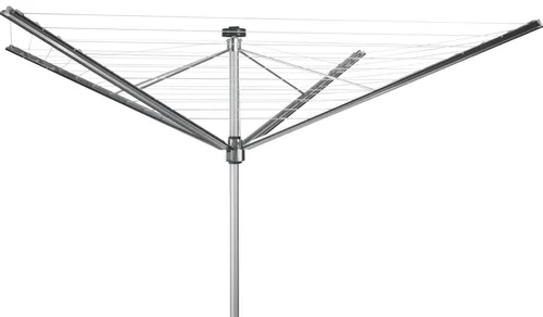 STEWI LadyPlus Wäscheschirm mit Alu Bodenhülse - 60 m Leinenlänge, anthrazit - Praktischer Wäscheschirm mit automatischem Leineneinzug, ideal für den Flur. Einfach zu installieren, bietet er 60 m Leinenlänge für effizientes Trocknen.